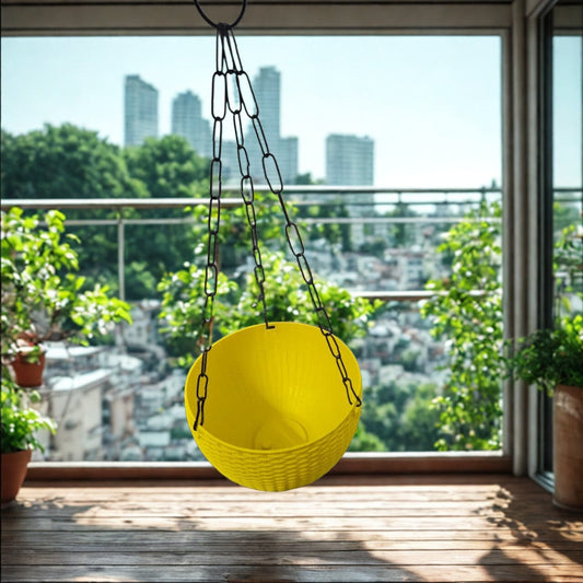 5-Inch Yellow Hanging Pot The Grow Kart
