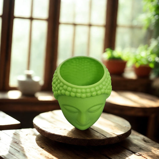 Green Color Buddha 6 inch Pot. The Grow Kart