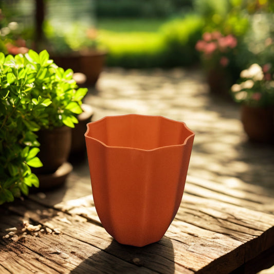 4-Inch Vibrant Orange Pot The Grow Kart