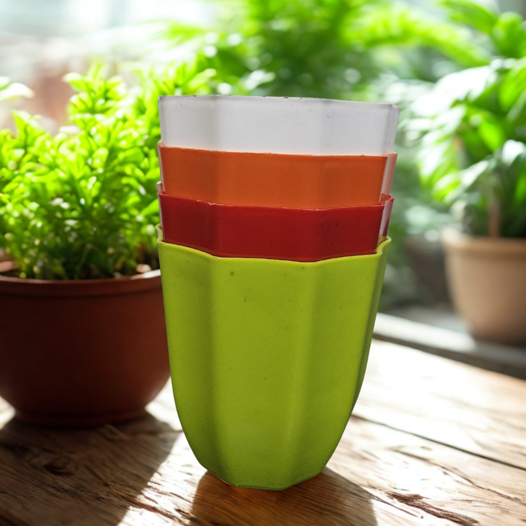 Set of 4 – Premium 4-Inch Color Pots The Grow Kart