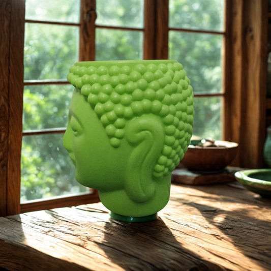 Green Color Buddha 6 inch Pot. The Grow Kart