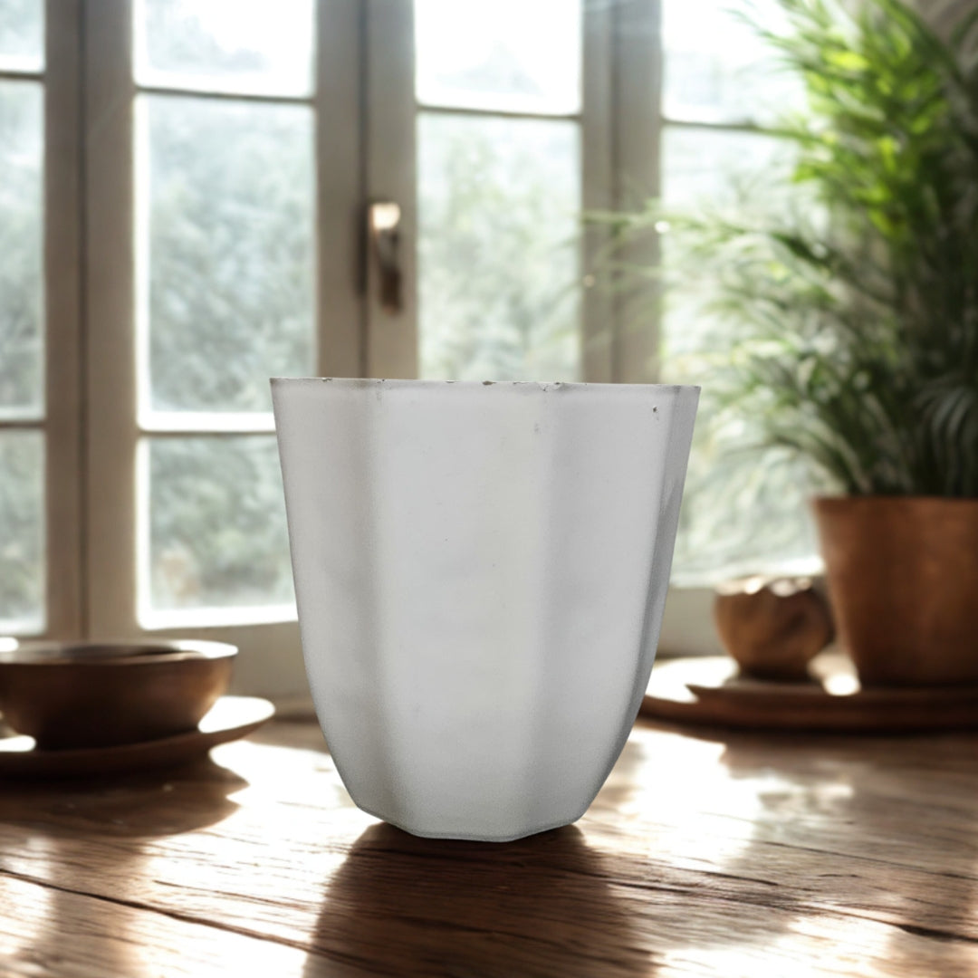 4-Inch Classic White Pot The Grow Kart