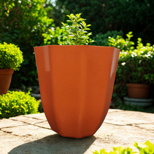 4-Inch Vibrant Orange Pot The Grow Kart