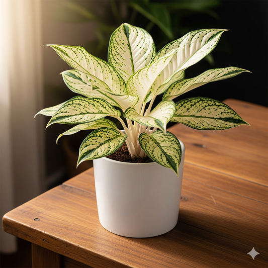 Aglaonema Snow Plant Sapling (1Pc) The Grow Kart