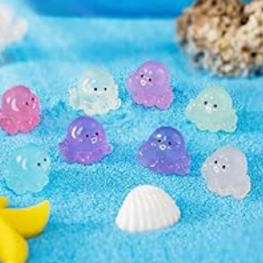 (Pack of 5) Cute Octopus Miniatures The Grow Kart
