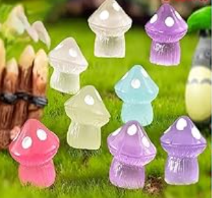 (Pack of 5) Cute Mushroom Miniatures The Grow Kart