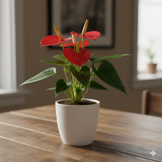 Red Anthurium plant Sapling (1pc) The Grow Kart