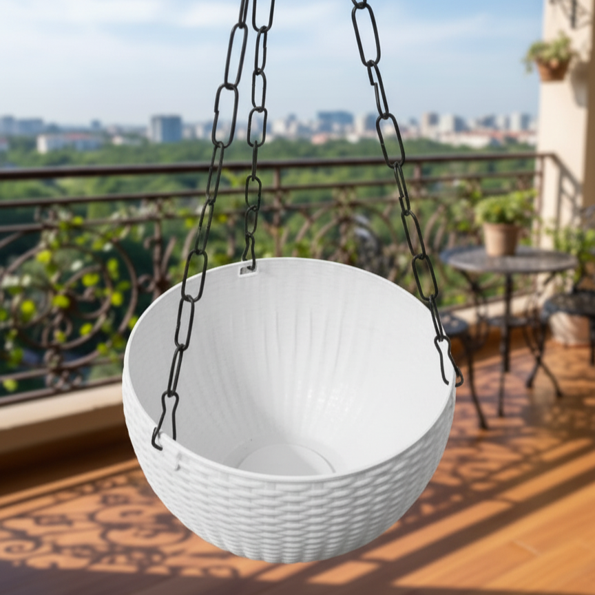 5-Inch White Hanging Pot (Copy) The Grow Kart
